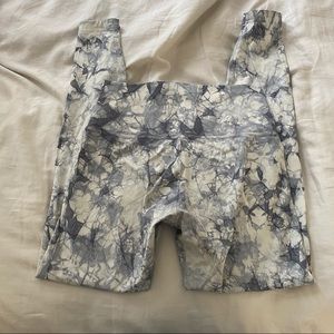 Lululemon Gray Tie Die Wunder Under Yoga Pants 8